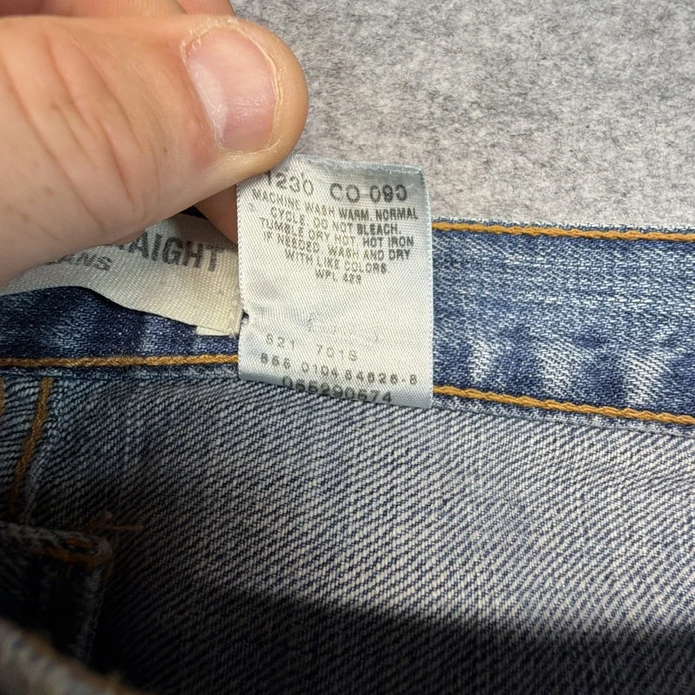 Vintage Levi's 529 Low Rise Straight Jeans Mens 34x34 (Fits 36x29) Western Y2K